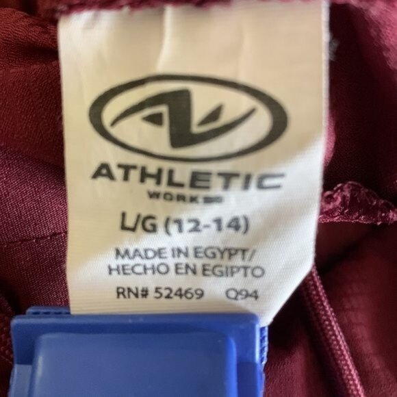 Athletic Works L/G 12-14 Burgundy Joggers - Picture 3 of 10